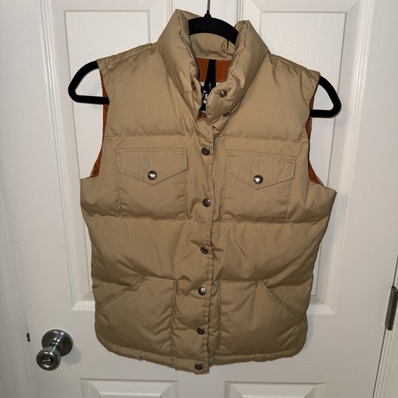 The North Face Jackets & Blazers - Vintage The North Face Women's Small Down Vest Tan Orange Puff Vest Outerwear